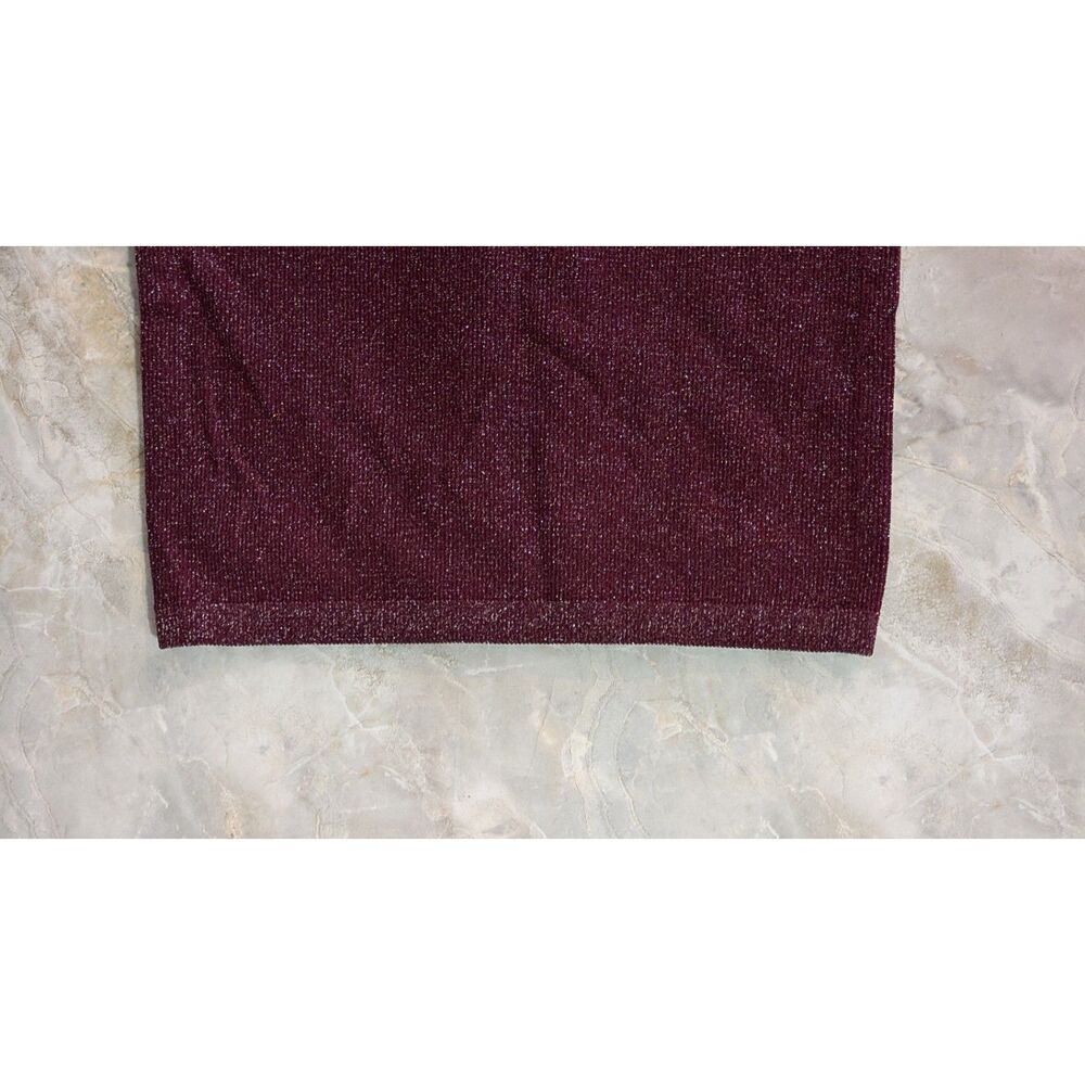 Sparkly Burgundy bodycon slip dress XS - Picture 6 of 8